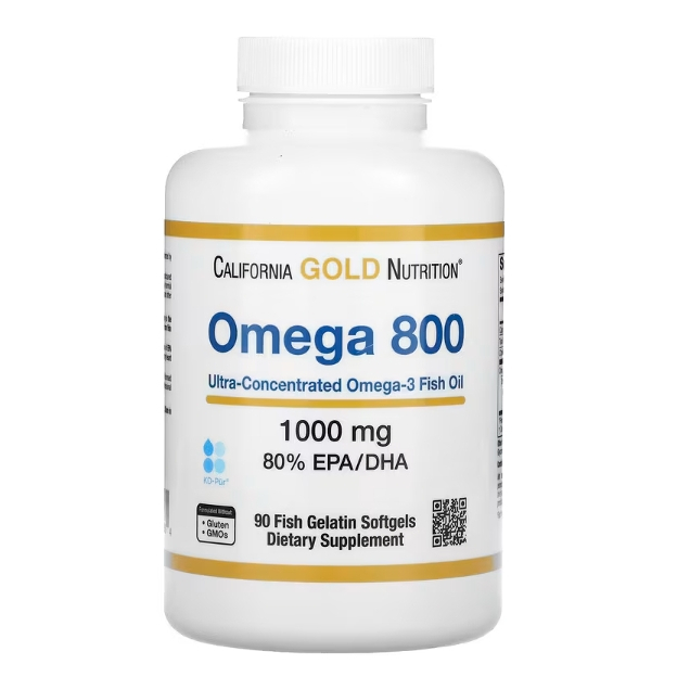 iherb California Gold Nutrition omega 800 80%r TG 魚油 90顆