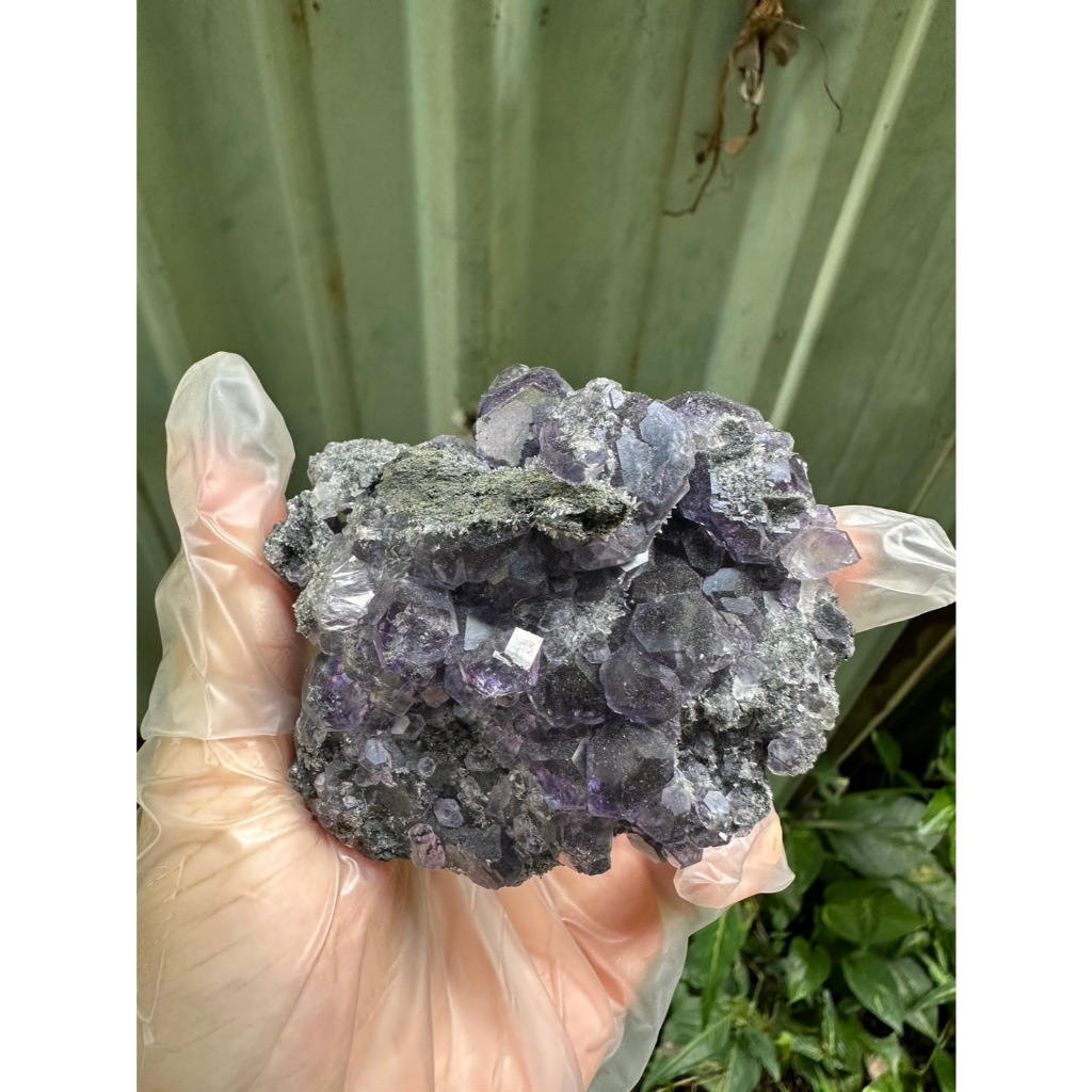 紫螢石 坦桑藍 螢石原礦 螢石原石