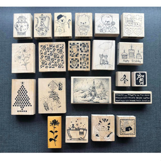【Micia Crafts】絕版楓木印章 木頭印章 橡皮印章 手工卡片DIY