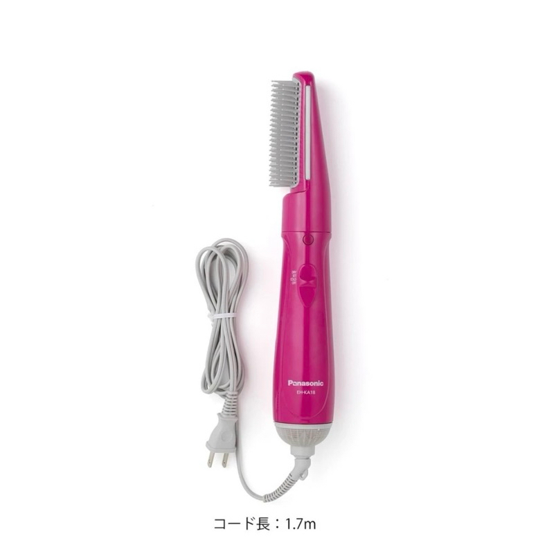 （二手 功能正常，上面卷桶梳不見）Panasonic  EH-KA18捲髮吹風機-粉紅