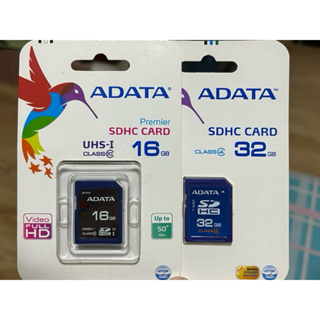 ADATA威剛 SDHC SD記憶卡 內附轉接卡 UHS-I Class10 16GB / Class4 32GB