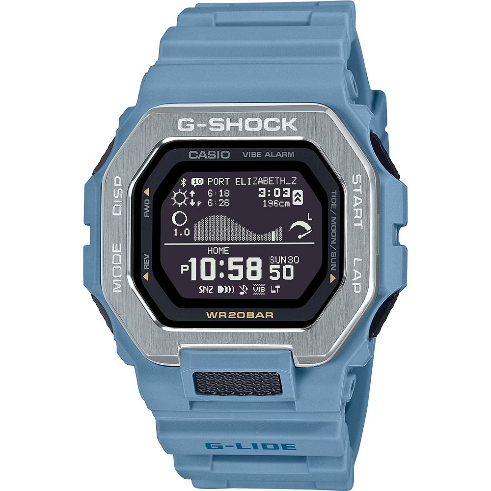 CASIO 卡西歐 G-SHOCK 衝浪運動藍芽手錶 GBX-100-2A