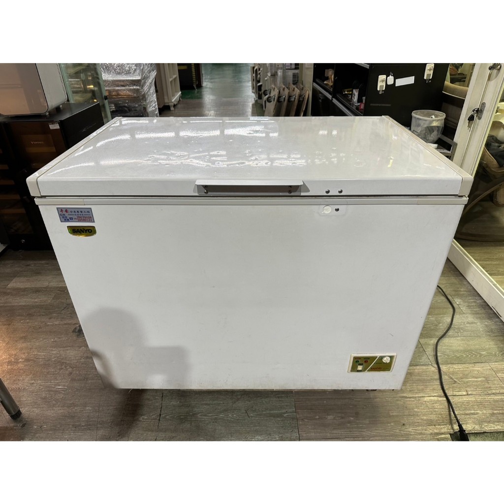 吉田二手傢俱❤Sanyo三洋326L上掀臥式冷凍櫃 3尺7 臥式冰箱 臥式冰櫃 上掀式冰箱 上掀式冷凍櫃