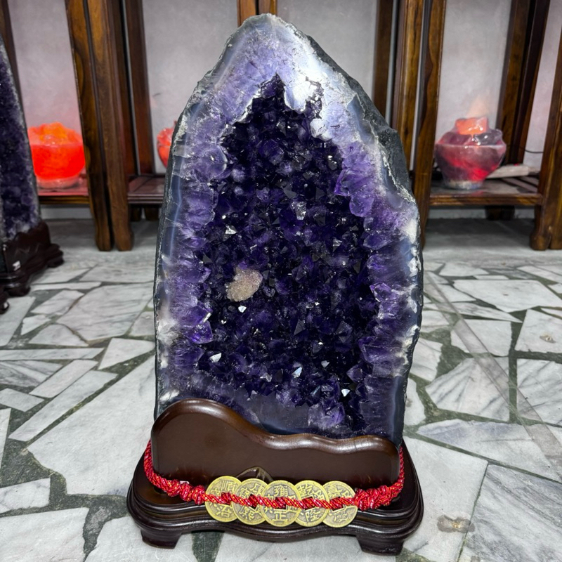 異象糖霜方解石♥️頂級巴西 紫水晶洞 水晶洞ESPa++✨28.92kg♥️瑪瑙邊 鈦晶邊 鈦晶洞 大角晶牙 送禮收藏