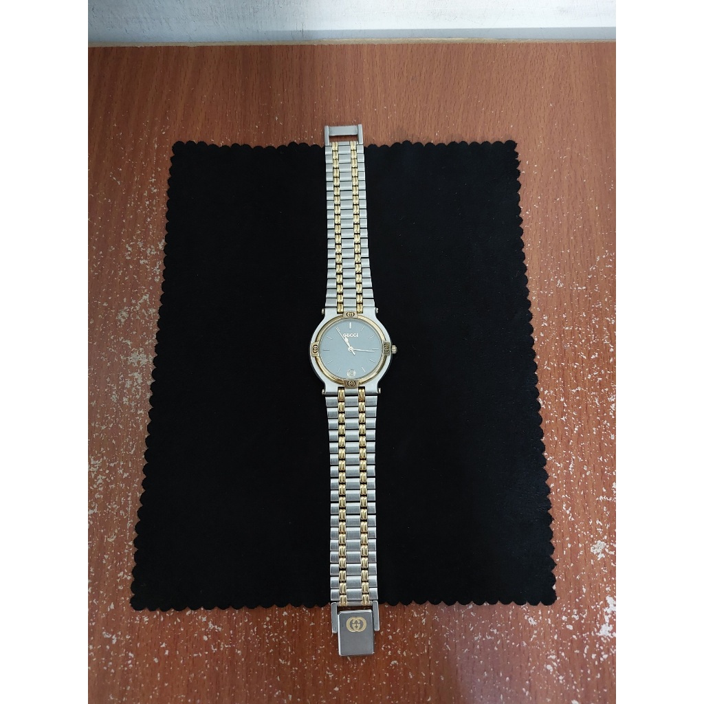 瑞士製 Gucci 9000M 大三針 古著 腕錶 手錶