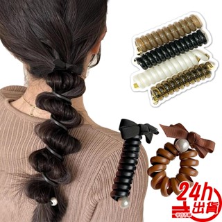 電話線編髮器 臺灣出貨 日系髮飾 編髮神器 編髮器 泡泡辮 髮飾辮子 辮子髮束 耐用高馬尾頭繩神器 現貨 人魚朵朵