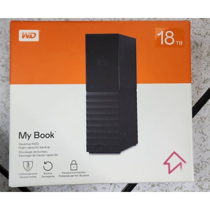 WD My Book 18TB 3.5吋外接硬碟