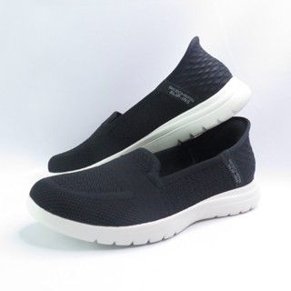 Skechers 136541BKW 女健走鞋 ON-THE-GO FLEX 樂福鞋 黑x白