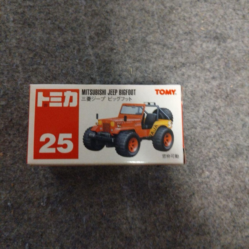 TOMY TOMICA 25 NO.25 三菱 JEEP BIGFOOT BAJA 大腳 吉普車 5 S R 盒裝
