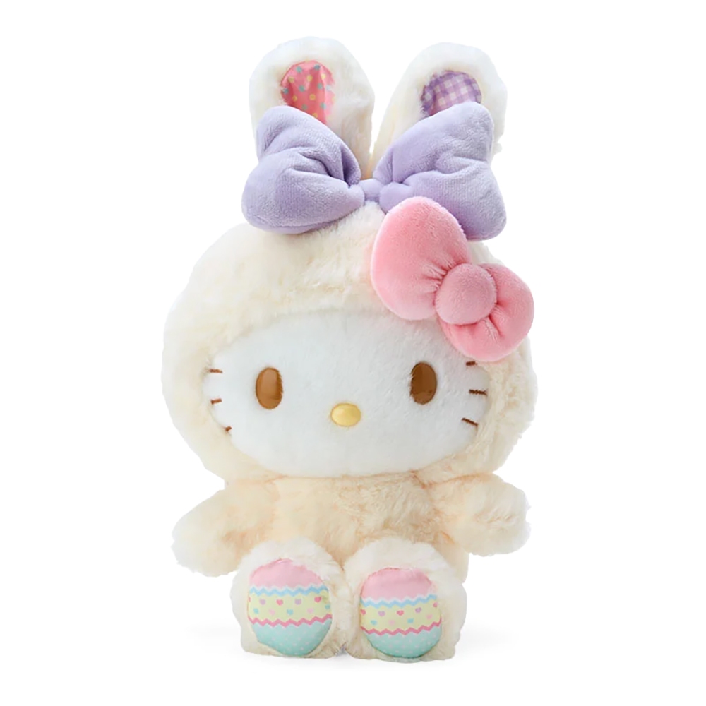 Sanrio 三麗鷗 復活節兔子系列 兔子裝造型絨毛娃娃 Hello Kitty 026255A