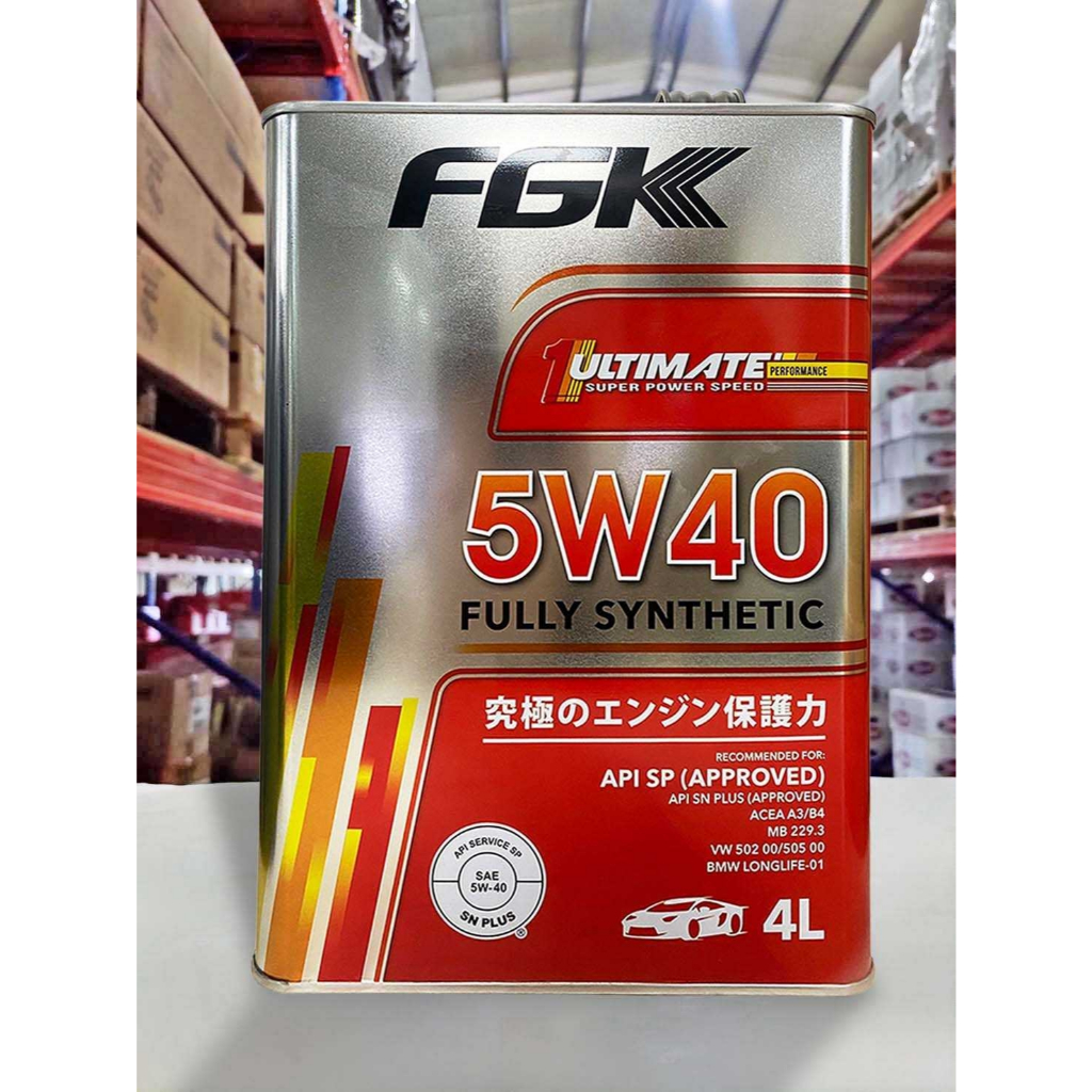 『油工廠』FGK 5W40 全合成 機油  汽油 SP MB 229.3  LongLife-01   4L