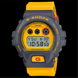 CASIO 卡西歐 G-SHOCK 復古質感 90年代 原始色彩 電子錶 - 灰黃 (DW-6900Y-9) [秀時堂]