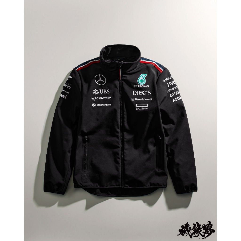 ★機緣夢★2024 賓士 Mercedes BENZ AMG SOFTSHELL 車隊軟殼 防風電繡外套 F1官方