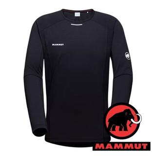 【MAMMUT 長毛象】Aenergy男圓領長袖衣『黑』1016-01350 戶外 露營 登山 健行 休閒 長袖 上衣