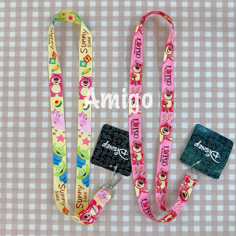 正版授權 迪士尼 玩具總動員 三眼怪 熊抱哥 火腿豬 豬排博士 掛繩 掛頸繩 掛脖繩 名牌繩 識別證