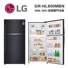 現貨 LG樂金608L WiFi 變頻雙門冰箱(黑)GR-HL600MBN