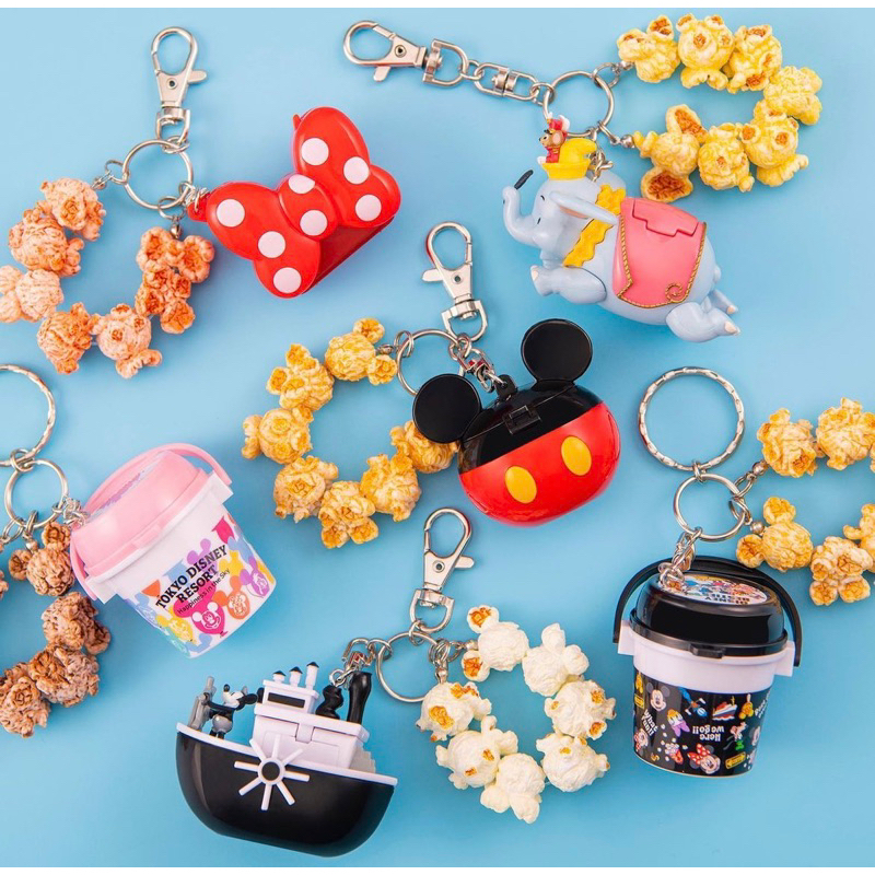 預購 日本東京迪士尼 米奇 小飛象 米妮 米奇蒸汽船 爆米花桶 爆米花鑰匙圈 吊飾