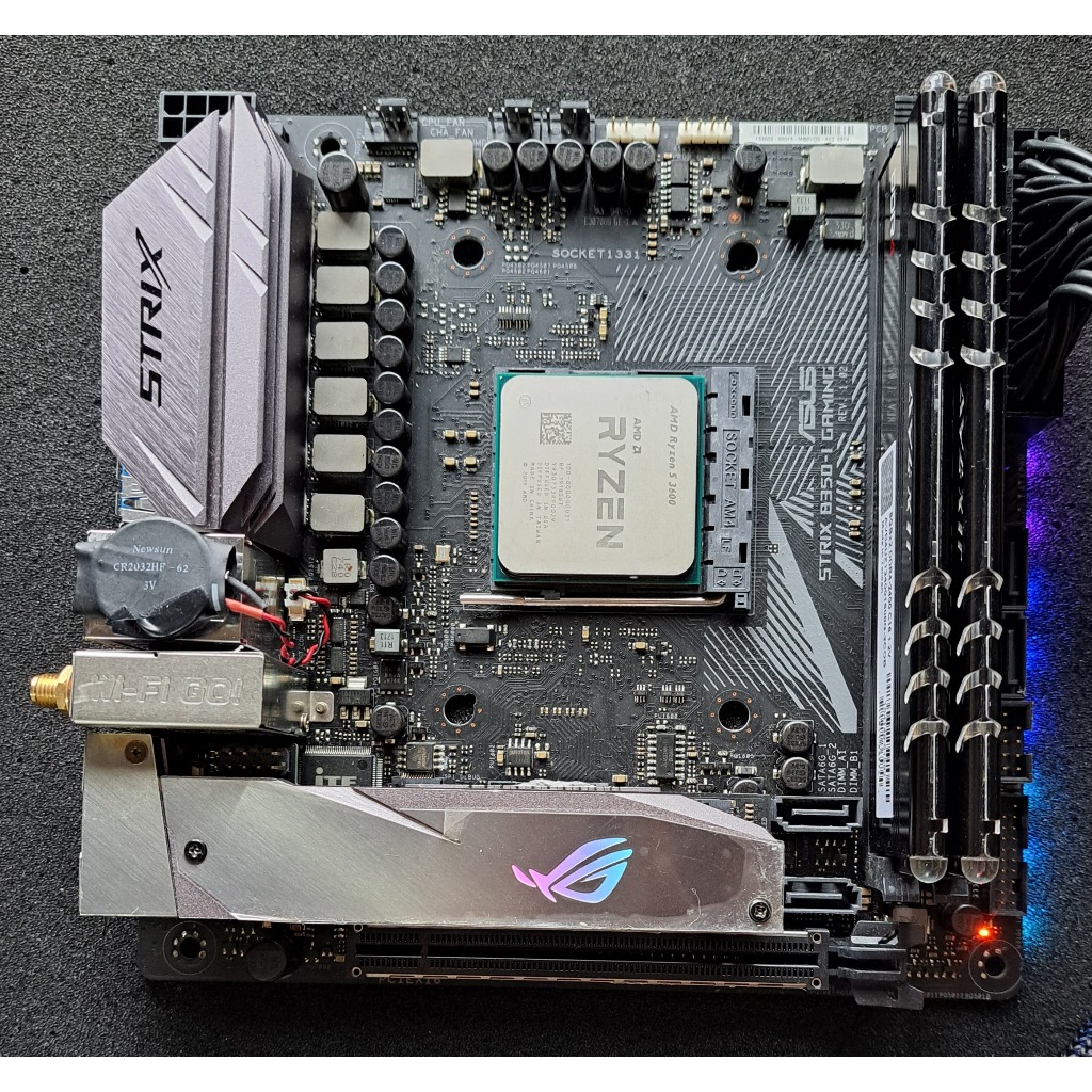 ASUS ROG STRIX B350-I GAMING  AM4 AMD RYZEN CPU 主機板 Mini-ITX