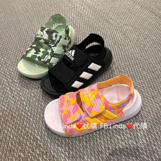 Linda❤️代購 Adidas ALTASWIM 涼鞋 童鞋 粉IE8273 迷彩 IE8274 黑ID0306