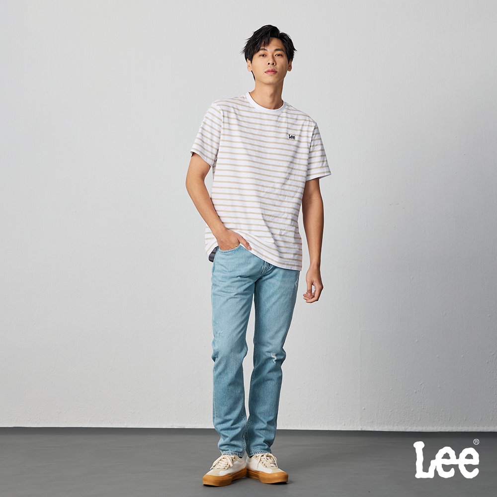 Lee 705 中腰標準小直筒牛仔褲 男 淺藍洗水 LB417005897