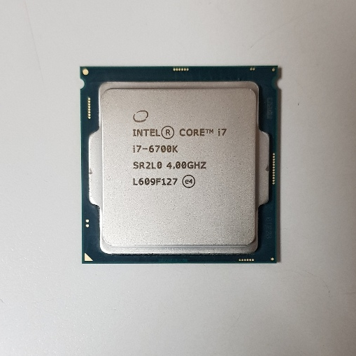 intel Core i7 6700K 1151腳位 4核心 CPU 附原廠銅芯散熱風扇 2手良品