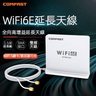 COMFAST外接三頻 SMA高增益 無線網絡卡 電腦天線 E網絡卡 天線訊號加強