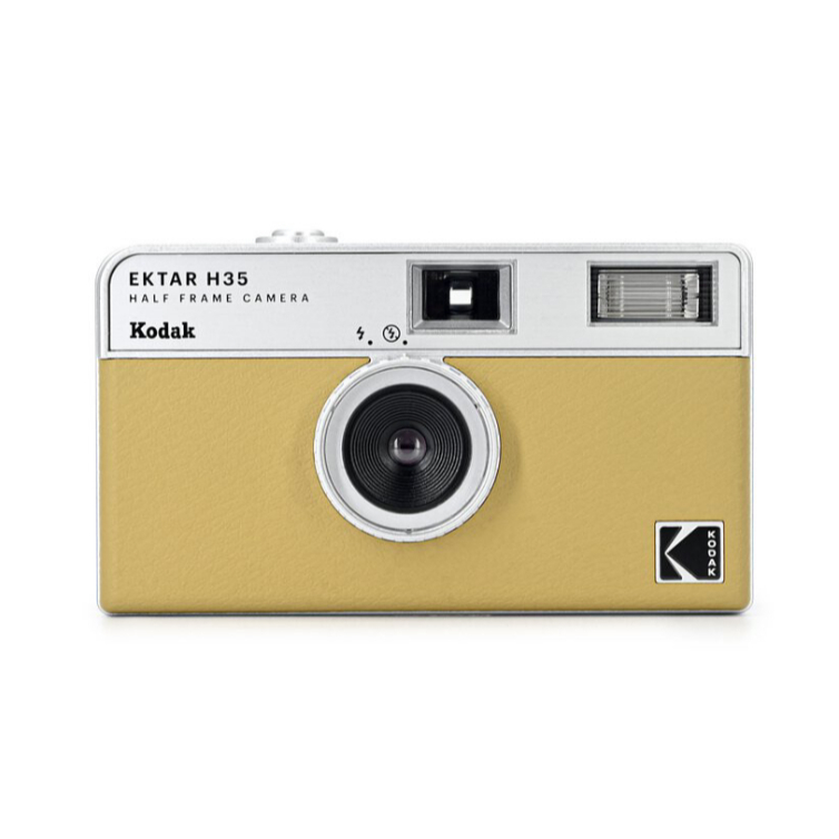 Kodak 柯達 EKTAR H35 底片相機(復古 底片相機 可換底片 半格相機 傻瓜相機) 檸檬黃 沙色 駱駝黃