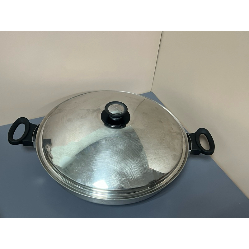 二手 安麗 Amway  Queen 炒鍋 40公分不鏽鋼 美國製造 萬用鍋 炒鍋 鍋 安麗鍋