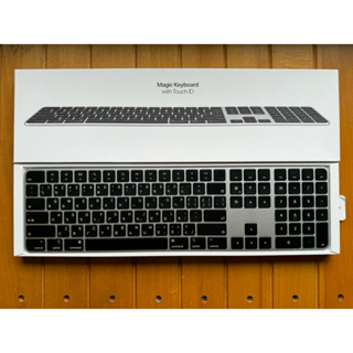含 Touch ID 和數字鍵盤的巧控鍵盤，適用於配備 Apple 晶片的 Mac 機型 - 中文 (注音) -黑色按鍵