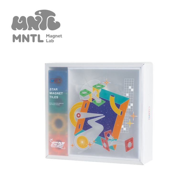 MNTL 磁力片 球道探險家進階組 Ball Run Explorer EX. 經典色80pcs 兒童禮物