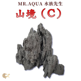 Mr.Aqua 水族先生 造景飾品 山境（C）假山 魚缸裝飾 半水景缸 水草缸佈置 擺設 婷婷百貨 金金水族