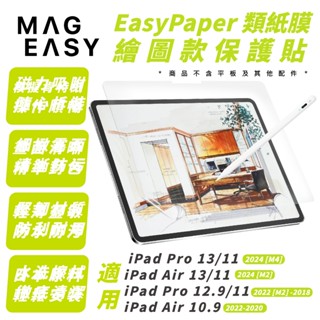 MAGEASY 繪圖款 保護貼 類紙膜 保護膜 2024 iPad Air Pro 11 13 吋