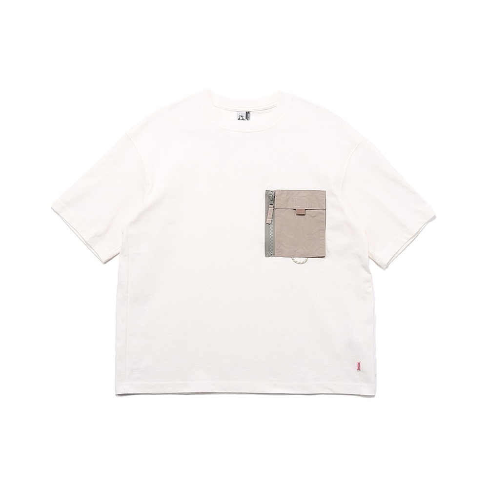 CHUMS 男女 Heavy Weight Zip Pocket T-Shirt短袖上衣 白色-CH012358W001