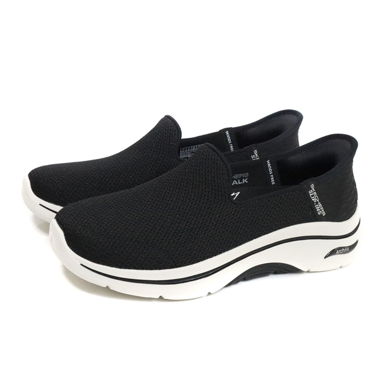 SKECHERS GOWALK Slip-ins ArchFit懶人鞋 女 黑色 寬楦 125315WBKW no801