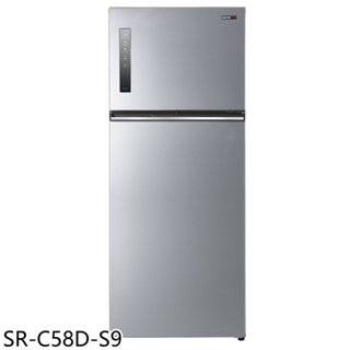 聲寶【SR-C58D-S9】580公升雙門變頻彩紋銀冰箱(含標準安裝)(7-11商品卡800元) 歡迎議價