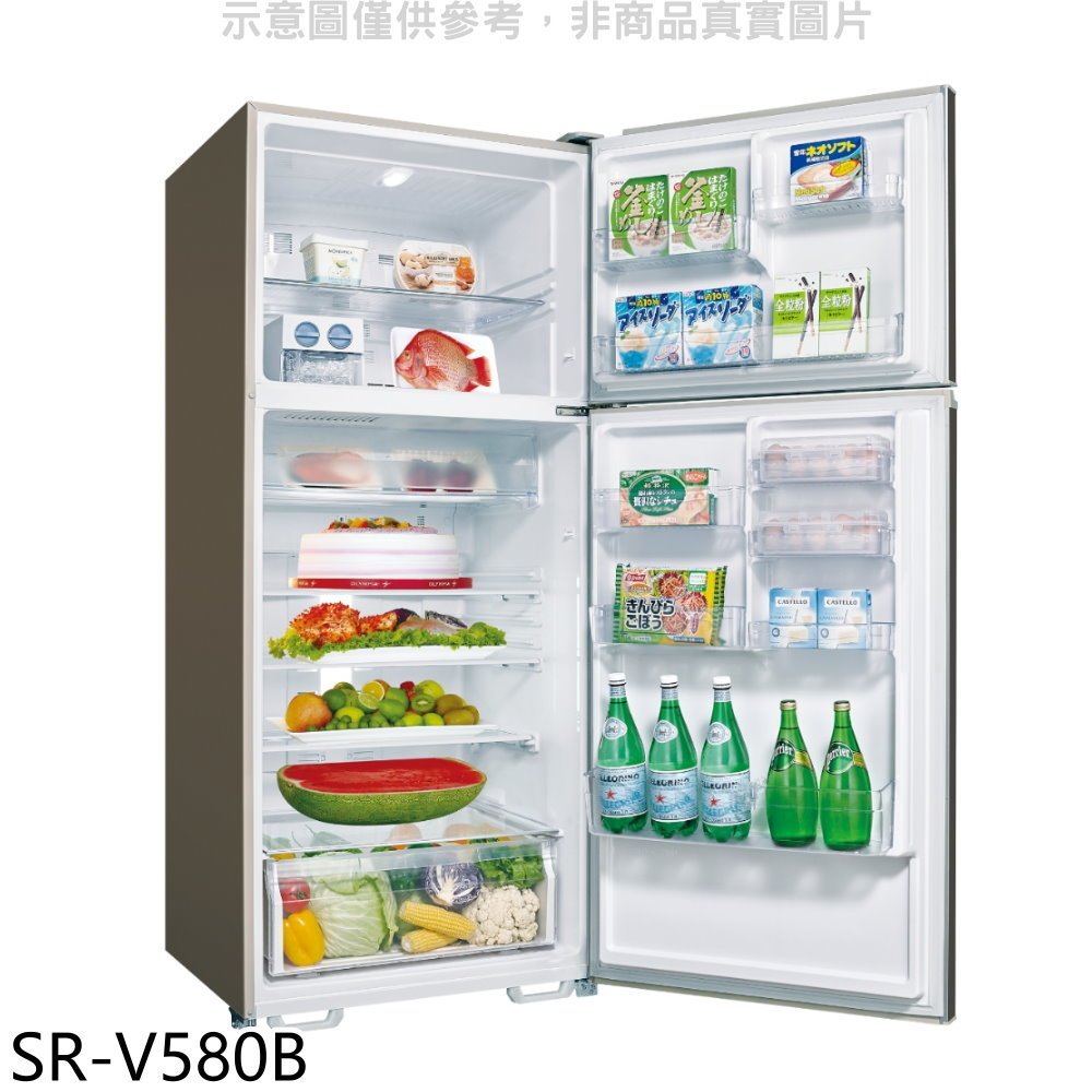 SANLUX台灣三洋【SR-V580B】580公升雙門變頻冰箱(含標準安裝) 歡迎議價