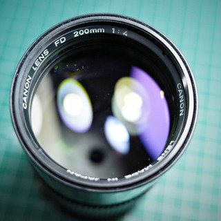 《二手鏡頭》CANON NFD 200mm F4 老鏡頭 大光圈 定焦鏡 望遠鏡