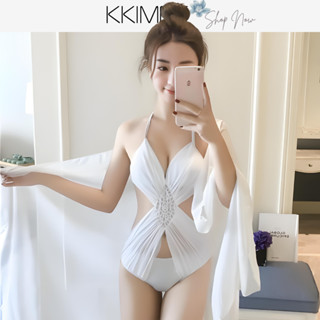 KKimee╭＊【現貨】名模風挖洞露背【SA004】超修身露腰性感 連身泳衣連身泳裝/泳衣 BIKINI 遊泳衣