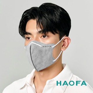 HAOFA氣密型99%防護醫療N95口罩活性碳款-礫石碳(30入)