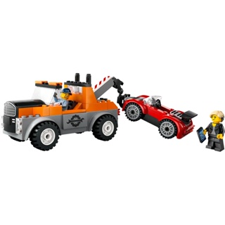 LEGO樂高 City城市系列 拖吊車和跑車維修 LG60435