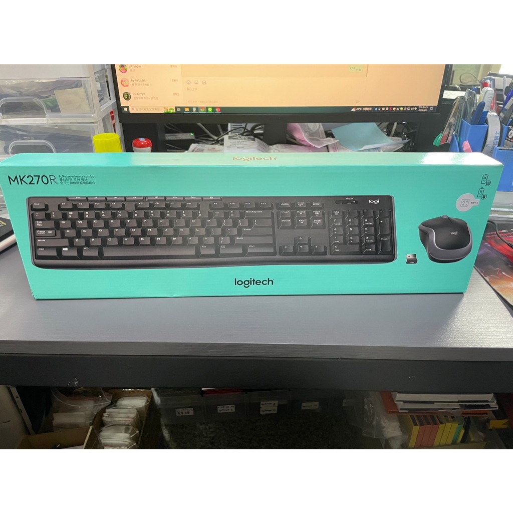 Logitech羅技 MK270R 無線滑鼠鍵盤組 全新📌蘆洲可自取📌自取價499