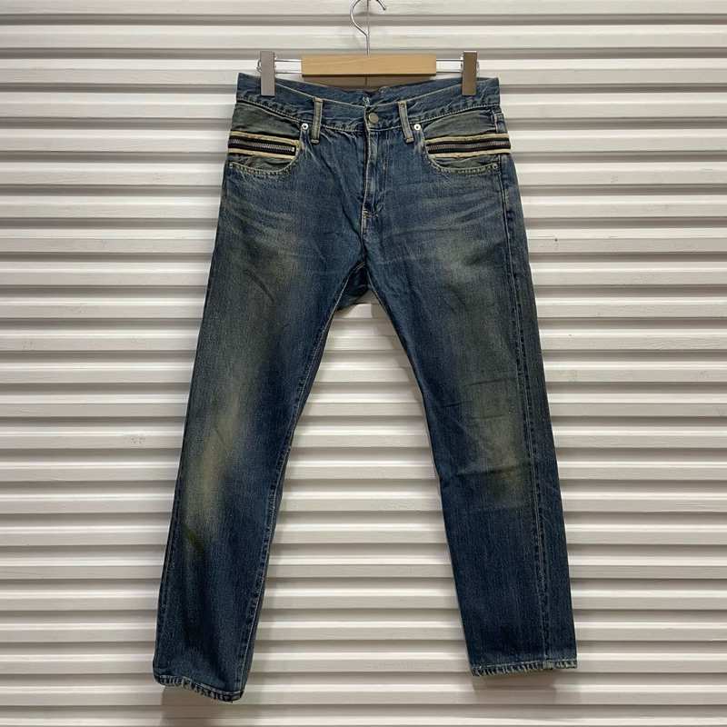 《OPMM》-[ Undercover ] 11AW Mirror Zip Jeans 牛仔褲