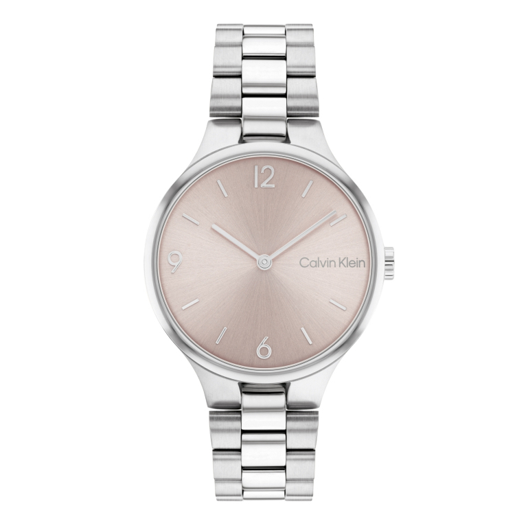 Calvin Klein原廠公司貨 | LADIES 時尚極簡女錶-玫瑰金面 不鏽鋼錶帶 CK25200129
