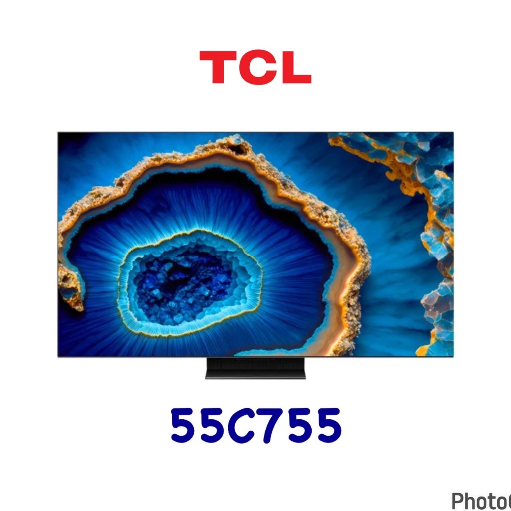[TCL] 55型 4K QD Mini LED 144HZ Google TV 量子智能連網液晶顯示器(55C755)