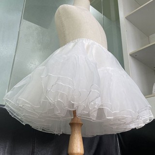 【俏寶貝童裝~新竹實體店面】現貨 女童白色四層軟網紗裙撐 兒童撐裙 無骨四層紗裙撐 長版裙撐 花童禮服配件