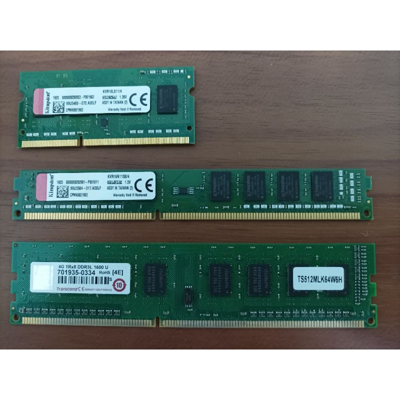 桌電 筆電 記憶體 金士頓 創見 4GB DDR3 1333 1600/4G DDR3L 1600 U