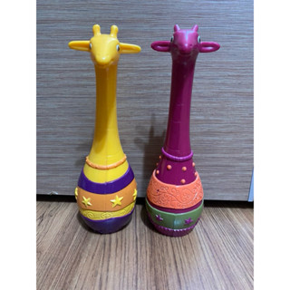 【二手出清】B.toys長頸鹿造型沙鈴 感統玩具（一組）