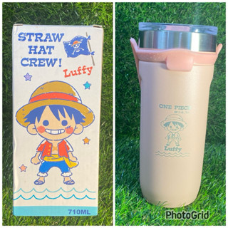現貨 正版 航海王 魯夫 710ml 不鏽鋼手提咖啡杯 水瓶 水壺