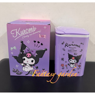三麗鷗 正版授權 庫洛米方形檯燈 酷洛米檯燈 kuromi USB desk lamp 正版酷洛米按壓式垃圾桶 美樂蒂