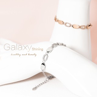 &MORE愛迪莫 Galaxy Shining 晶耀星鍺手鍊 (玫金/白鋼)